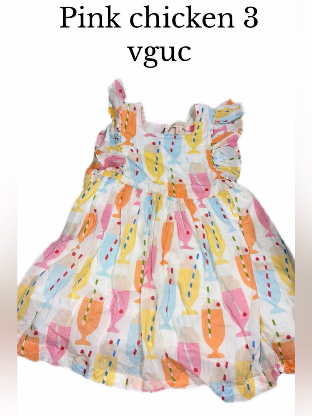 Pink chicken milkshake dress